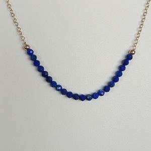Women's lapis and sterling silver necklace